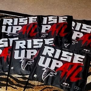 Two Large Poster Size Falcons Flags